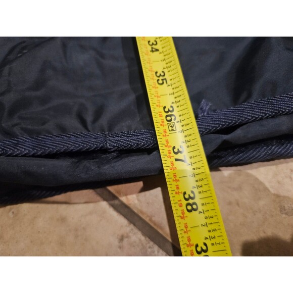 Navy Blue and Yellow Garment Bag 37" x 21" - Picture 3 of 6